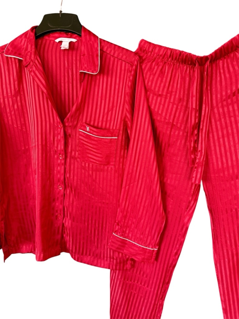 Victoria’s Secret red satin striped pajama set after hours collection EUC - Picture 4 of 10